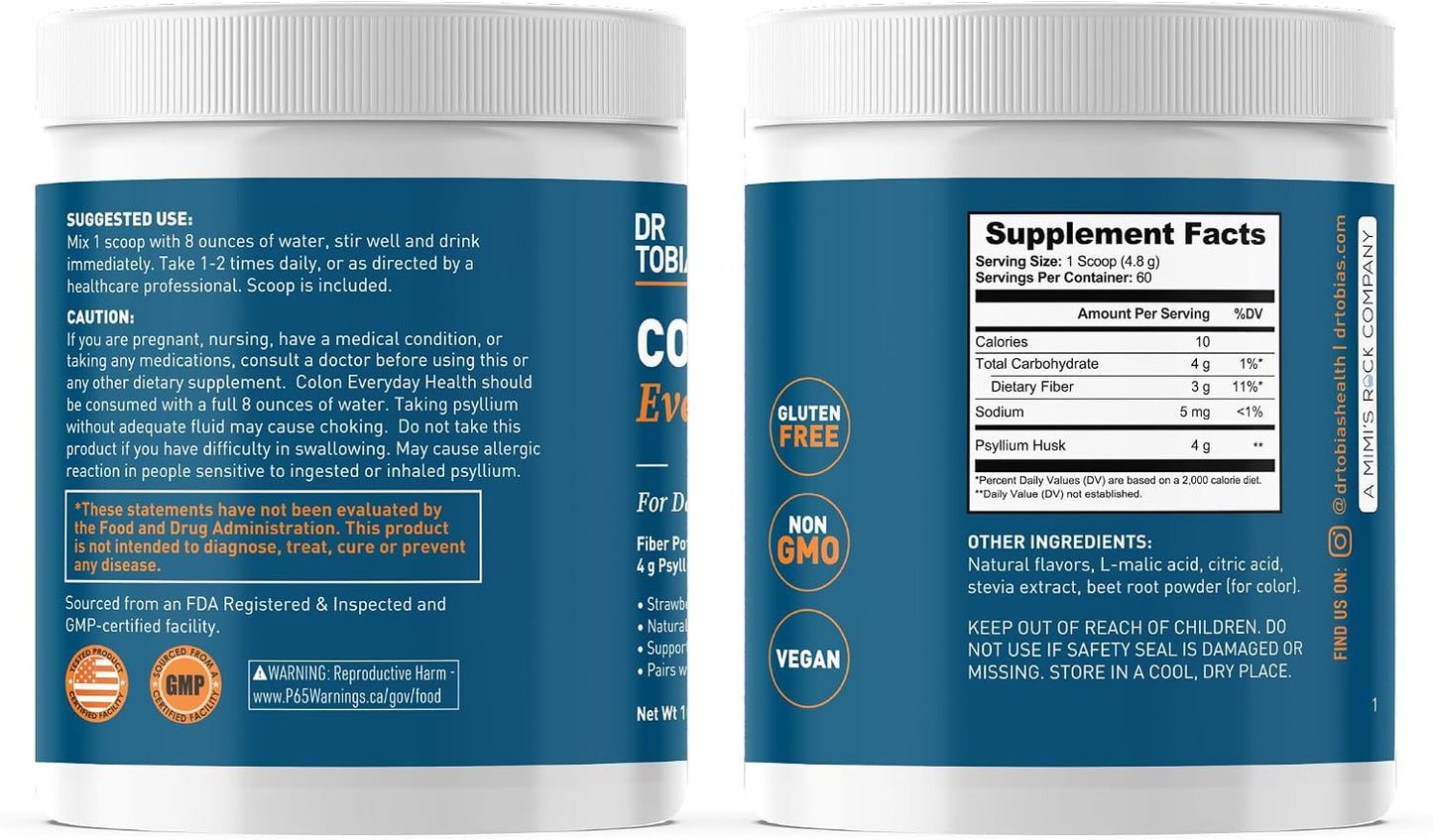 Dr. Tobias Colon 14 Day Cleanse and Colon Everyday Health, Advanced Gut Cleanse Detox & Daily Digestive Support with Psyllium Husk Fiber Powder, Digestive Wellness Bundle, Non-GMO