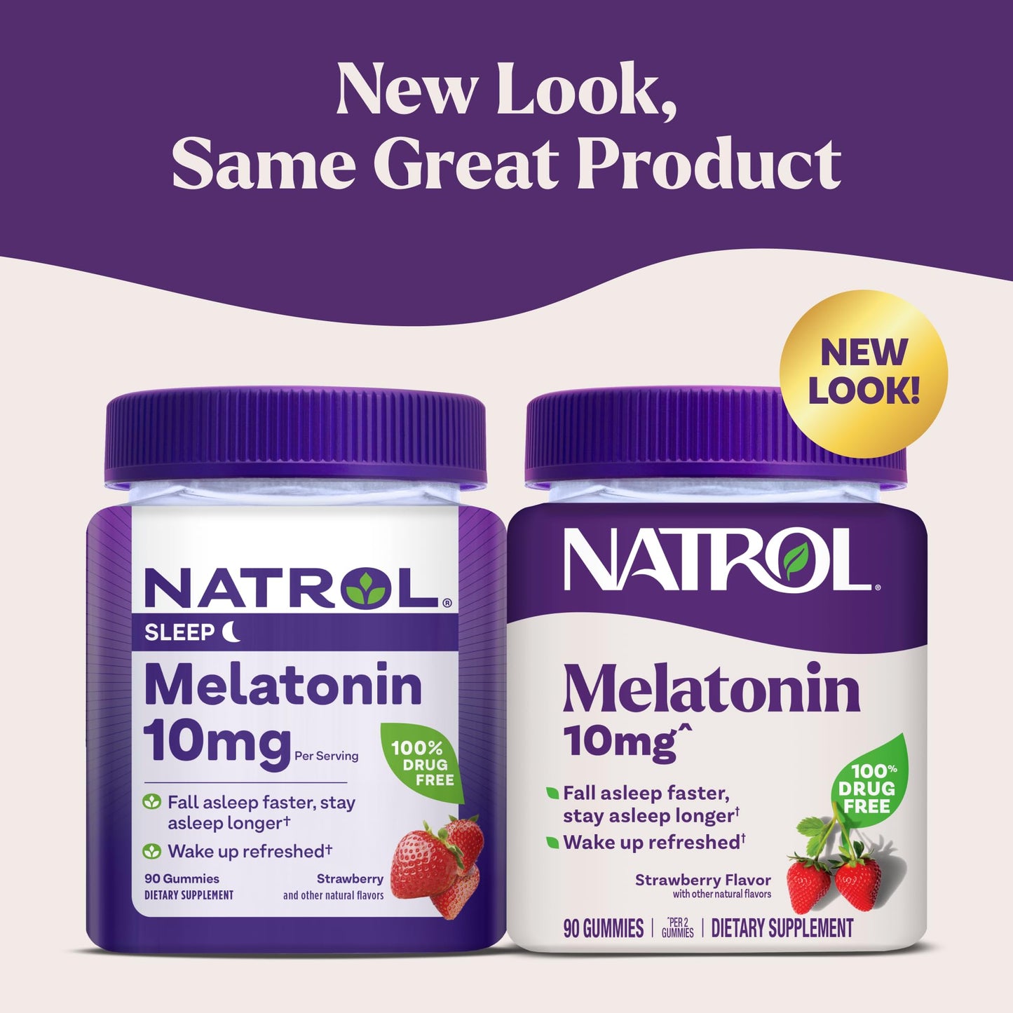 Natrol 10 mg Melatonin Gummies, Sleep Support for Adults, Melatonin Supplements for Sleeping, 90 Strawberry-Flavored Gummies, 45 Day Supply Natrol
