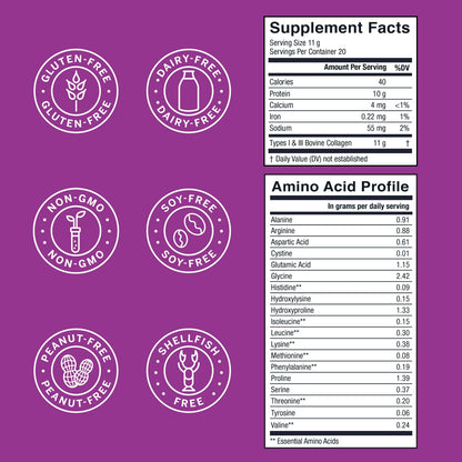 Live Conscious Collagen Powder Hydrolyzed Collagen Peptides Type I & III - Keto & Paleo Friendly - Unflavored - 20 Servings, 7.8 oz Live Conscious