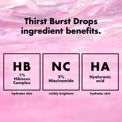 e.l.f. SKIN Thirst Burst Drops, Serum For A Radiant Complexion Instantly & Over Time, Made With Hyaluronic Acid, Vegan & Cruelty-Free e.l.f.