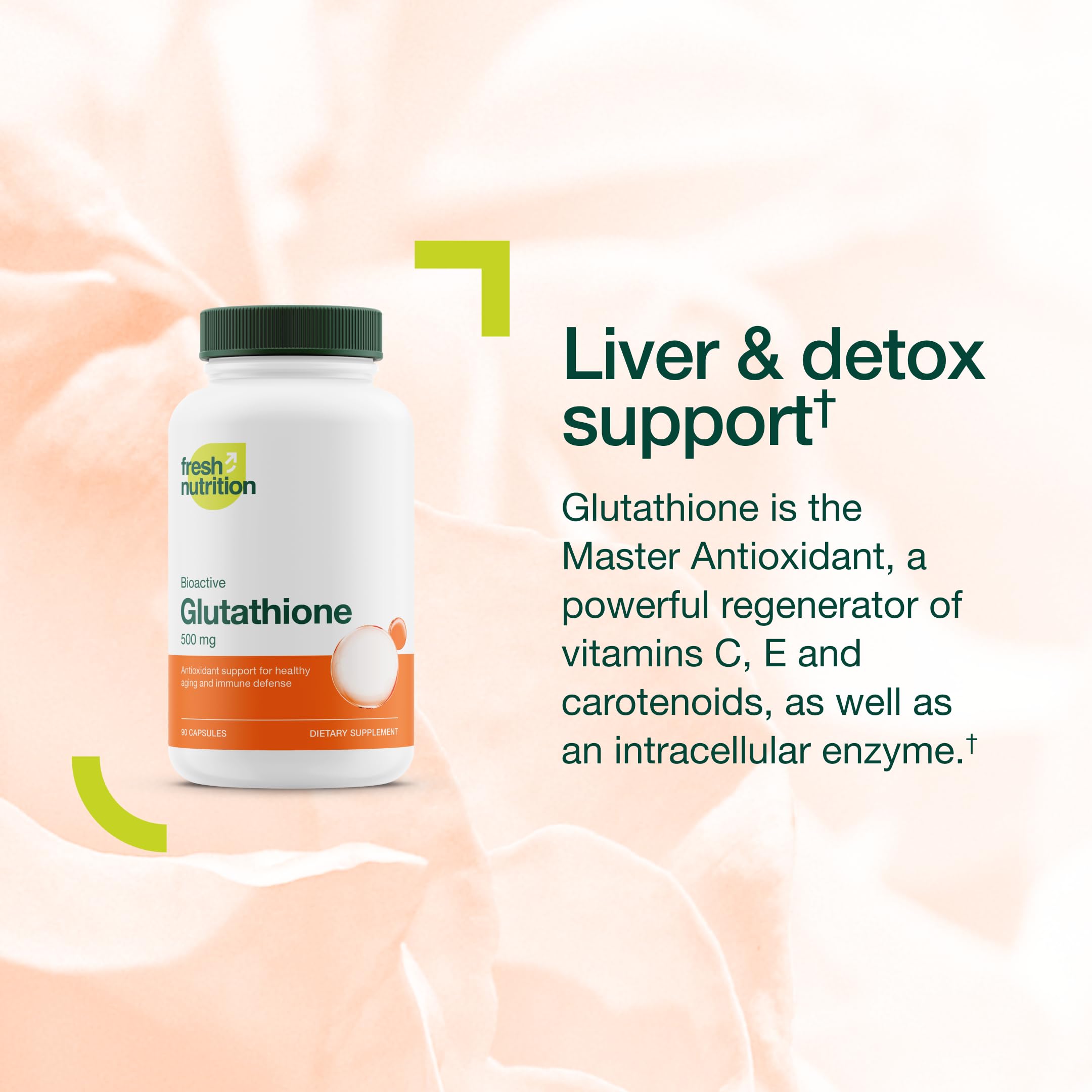 Glutathione Supplement Capsule - Strongest DNA Verified Glutathione Reduced - Vegan Friendly, Non GMO, Gluten & Soy Free Fresh Nutrition buy australia supplements