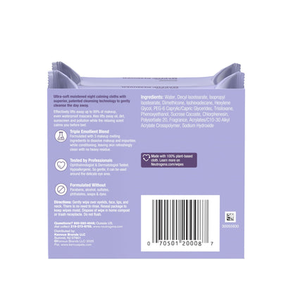 Neutrogena Night Calming Makeup Remover Face Wipes, 2 x 50 ct Neutrogena