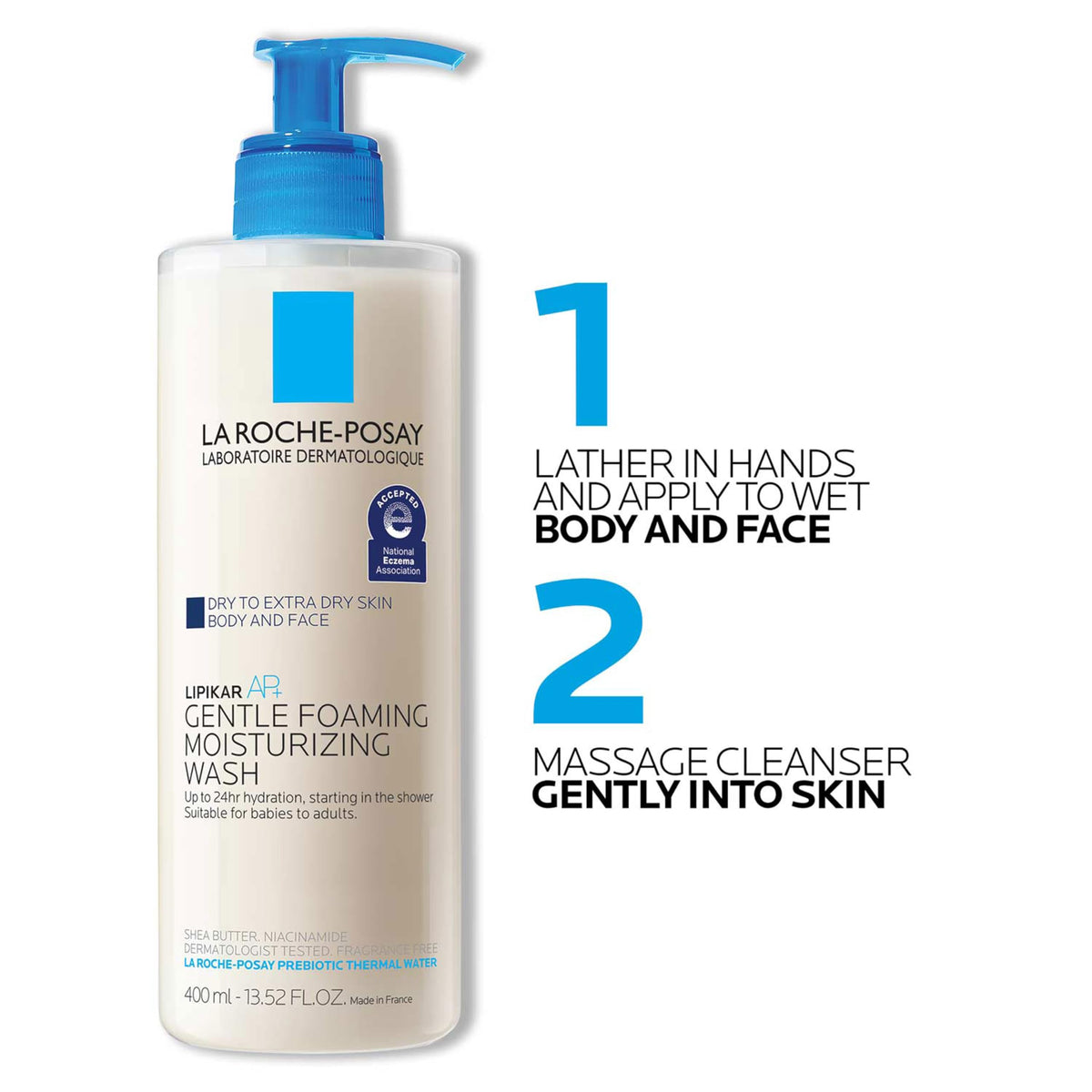 La Roche-Posay Lipikar AP+ Gentle Moisturizing Body Wash, 13.52oz La Roche-Posay