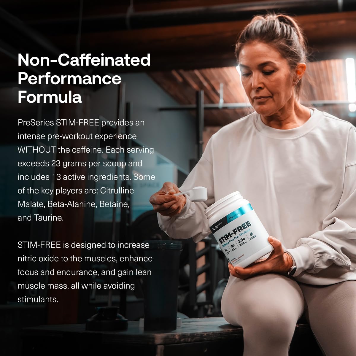 Transparent Labs Stim-Free Pre-Workout - Caffeine & Stim Free Pre Workout Powder for Men and Women with Beta Alanine Powder, Citrulline Malate, & elevATP - 30 Servings, Strawberry Lemonade Transparent Labs buy australia supplements