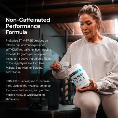 Transparent Labs Stim-Free Pre-Workout - Caffeine & Stim Free Pre Workout Powder for Men and Women with Beta Alanine Powder, Citrulline Malate, & elevATP - 30 Servings, Strawberry Lemonade Transparent Labs