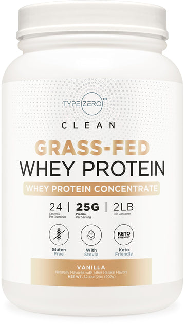 Type Zero Grass Fed Whey Protein Concentrate Powder (Vanilla, 2LBS) - Gluten Free Type Zero buy australia supplements