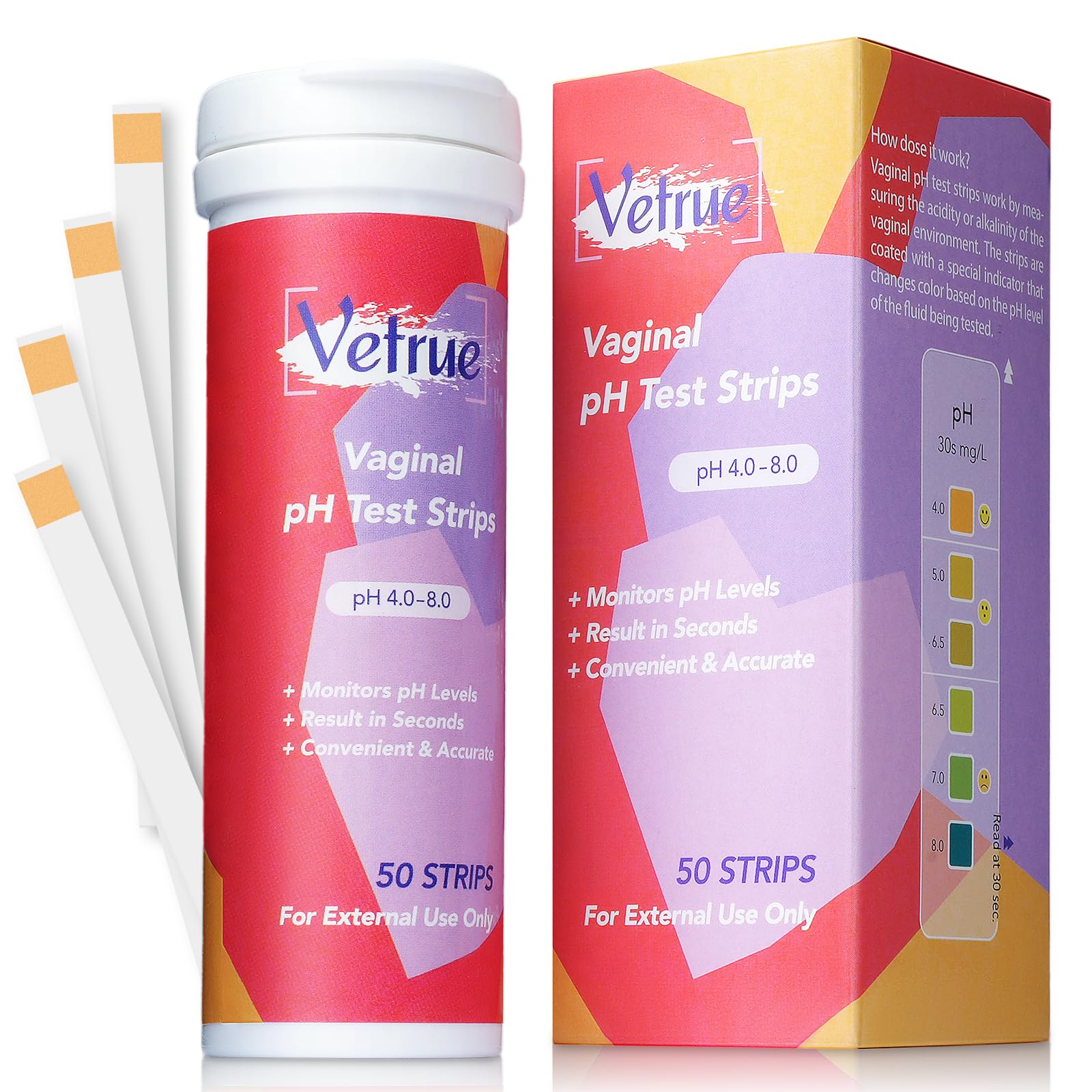 Vaginal pH Test Strips for Women, Convenient Testing Solution for Assessing and Maintaining vetrue buy australia supplements