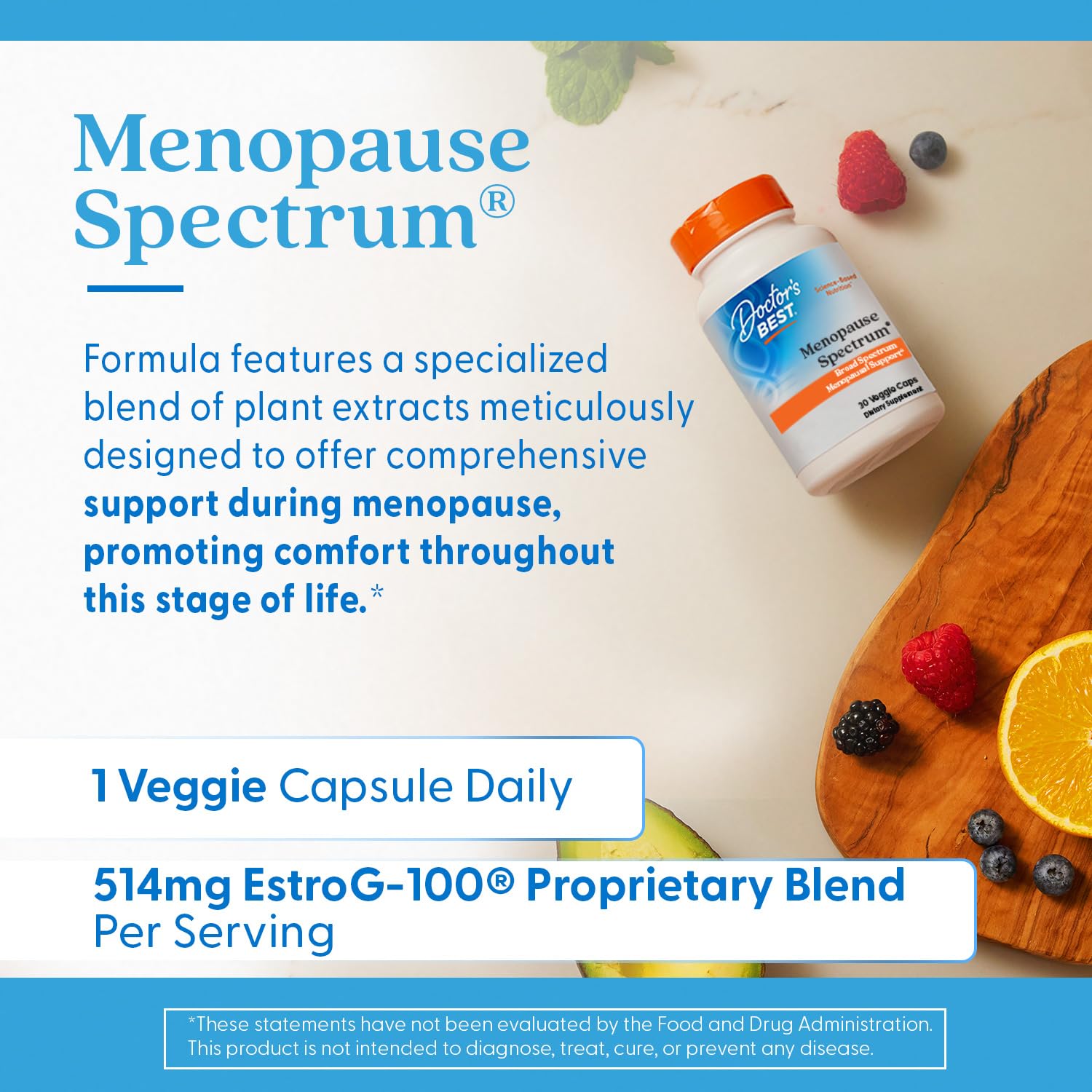 Doctors Best Menopause Spectrum, Broad Spectrum Menopausal Support, Non-GMO, Gluten Free, Soy Free, Vegan 30 Veggie Caps Doctor's BEST buy australia supplements