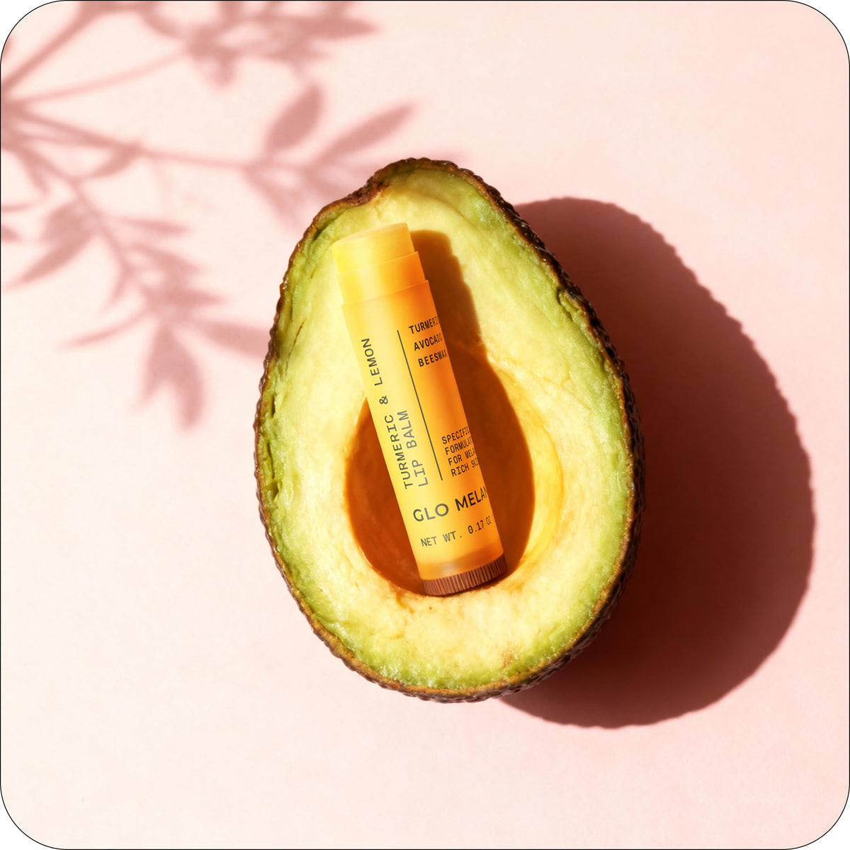 Glo Melanin Natural Lemon & Turmeric Lip Balm - Brighten, Nourish Dark Lips Glo Melanin