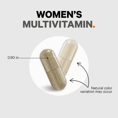 Codeage Women’s Daily Multivitamin, 25+ Vitamins & Minerals, Fermented, Organic Whole Foods, Probiotics Supplement - Vitamin A, B, C, D, E & K, Omega 3, Zinc – Vegan - 120 Capsules