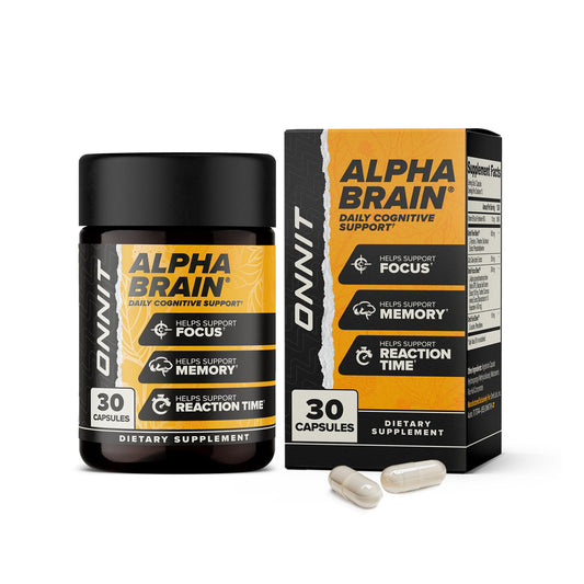 ONNIT Alpha Brain Nootropic Brain Supplement for Focus, Memory, Mental Clarity, Cognitive Support with L-Theanine and Vitamin B6, 90 Count