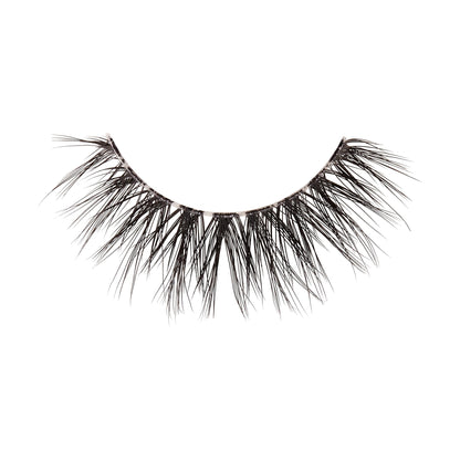 Kiss Lash Couture LuXtensions False Eyelashes, Royal Satin, 1 Pair, 10mm Flat Lash, Real Lash Extension Fibers, Lightweight Natural-Look Reusable D/C/J Curl Mix, Soft, Flexible Band KISS