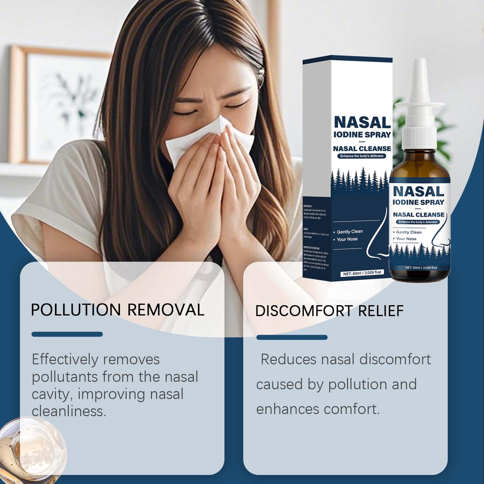 VIPUDA Nutramd Iodine Nasal Spray, Cleanses & Refreshes Your Nasal Passages, Iodine & Fulvic Acid Blend, 100% Natural Mineral Formula – 60 ml/2.029 fl.oz (1pc) VIPUDA buy australia supplements