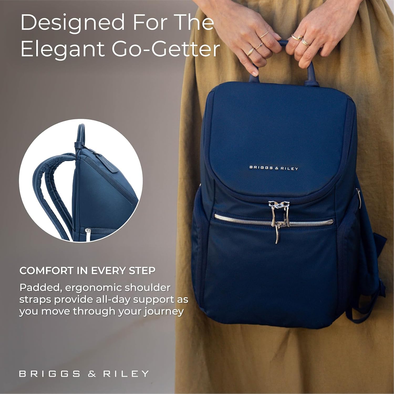 Briggs & Riley Rhapsody U-Zip Everyday Backpack, Fits 13 Inch Laptop, Black Gsupps Australia