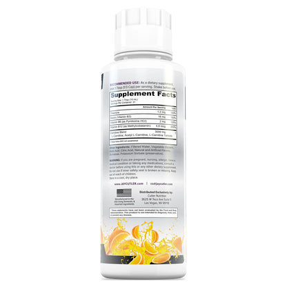 Cutler Nutrition Liquid L-Carnitine Fat Burner Supplement with Acetyl L-Carnitine & L-Carnitine Tartrate - Fat Burner Formula for Optimal Absorption Cutler Nutrition