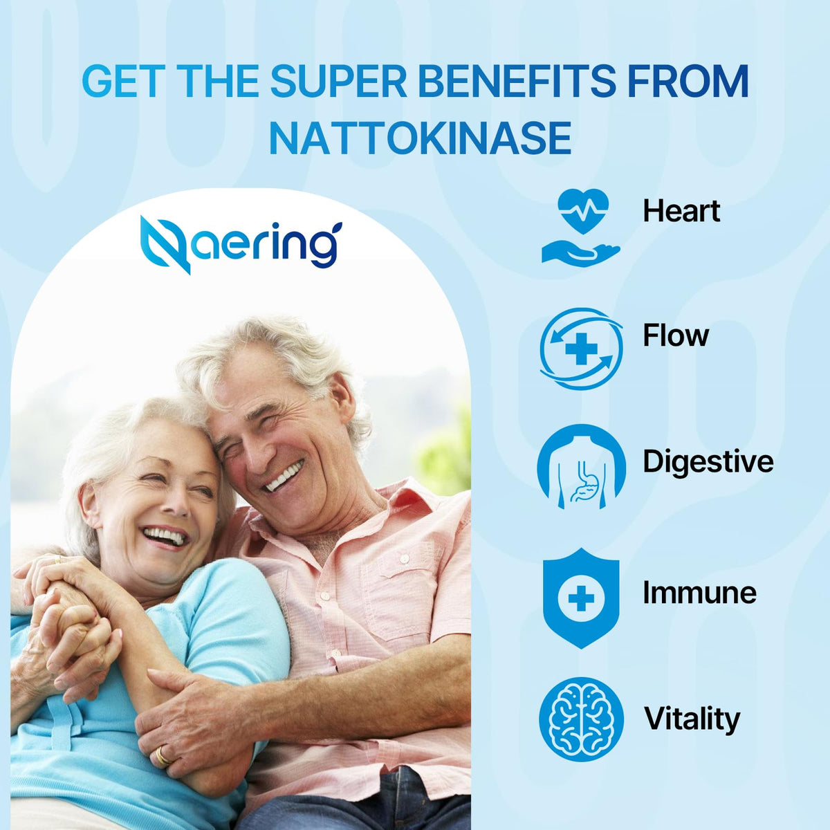 Liposomal Nattokinase 12,000 FU Serrapeptase 360,000 SPU Enzyme Supplement - Enriched with Synergistic Enzymes and Nutrient Blend & Inulin for Circulatory Naering