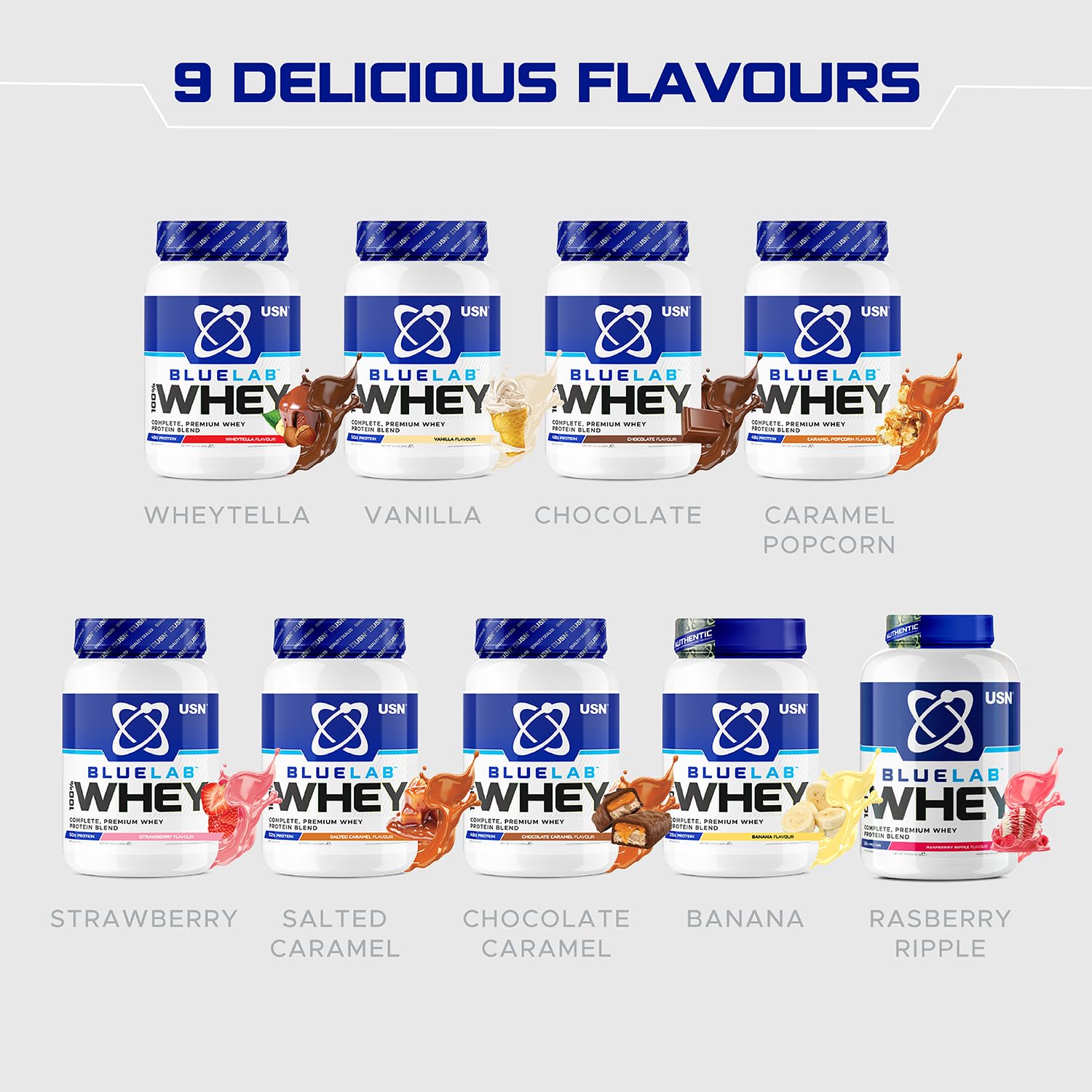 USN Blue Lab Whey Protein Powder: Wheytella - Whey Protein 908g - Post-Workout USN buy australia supplements