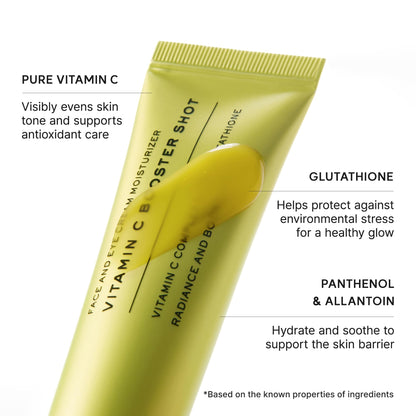 Arencia Vitamin C Booster Shot Serum with Glutathione, Niacinamide and Vitamin E for Dark Spot Care, Fine Lines & Wrinkles, Glass Skin, Korean Skincare 30ml/1.01 fl.oz ARENCIA