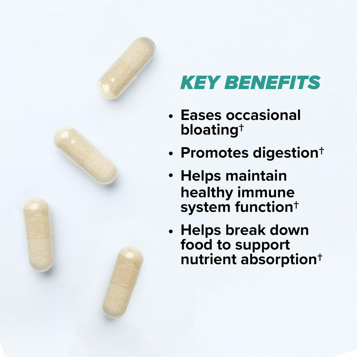 ONNIT Total Gut Health Daily Digestive Support, IGEN™ Non-GMO Tested Digestion Supplement for Women and Men with 7 Strains of Probiotics, ONNIT