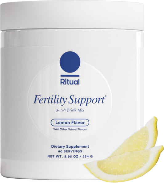 Ritual Myo-Inositol, NAC, CoQ10 Women's Supplement, 3-in-1 Drink Mix | Designed with an OB/GYN, Supports Ovulation Cycles, Hormone Levels, and Egg Health, Clinically Studied Ingredients