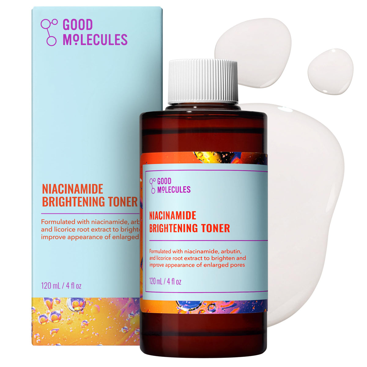 Good Molecules Niacinamide Brightening Toner with Arbutin, 4 fl oz Good Molecules