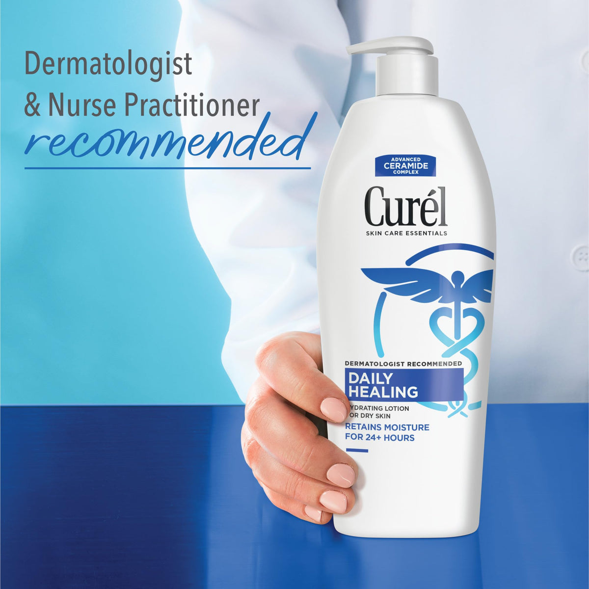 Curel Daily Healing Body Lotion, Ceramide Moisturizer, Dry Skin, 20 fl oz Curel