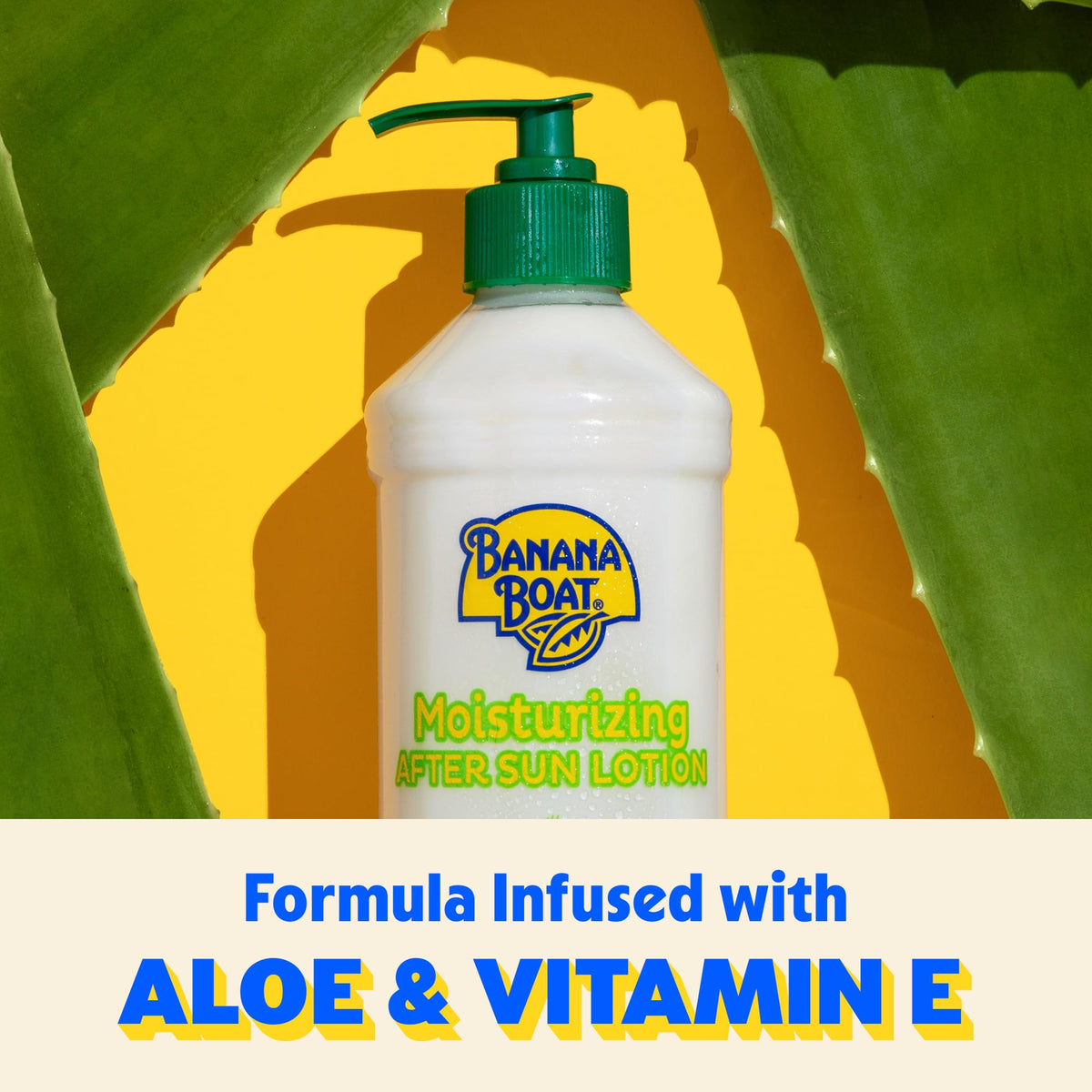 Banana Boat Moisturizing After Sun Lotion with Aloe, 16 Fl Oz Banana Boat