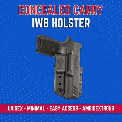 DeSantis Slim-Tuk - IWB Holster for Men and Women, Pistol Holster for Concealed Carry, Suitable for Appendix Wear, Ambidextrous, Made with Kydex, Adjustable Tension, Tuckable 360 C-Clip Gsupps Australia