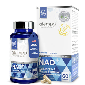 NAD+ Supplement 1000 mg High Absorption – Supports Energy, Cellular Health, Brain Function, and Healthy Aging – Pure NAD Formula with 60 Capsules ATEMPO NATURAL LIFESTYLE buy australia supplements