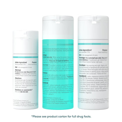 Proactiv 3 Step Acne Treatment - Benzoyl Peroxide Face Wash, Repairing Acne Spot Treatment for Face and Body, Exfoliating Toner - 30 Day Complete Acne Skin Care Kit Proactiv