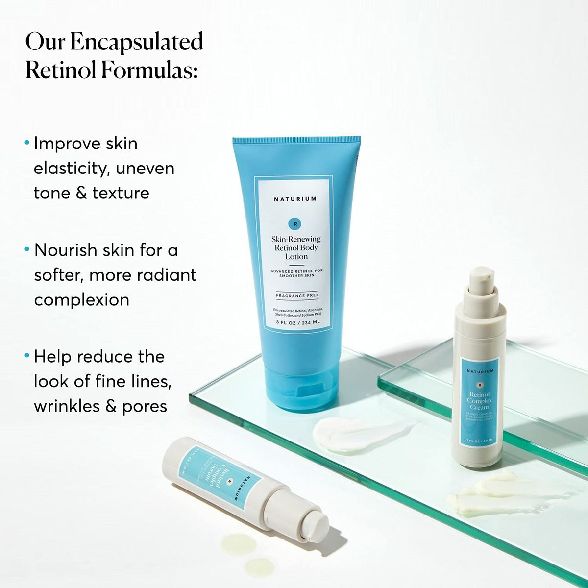 Naturium Skin-Renewing Retinol Body Lotion, with Shea Butter, 8 fl oz Naturium