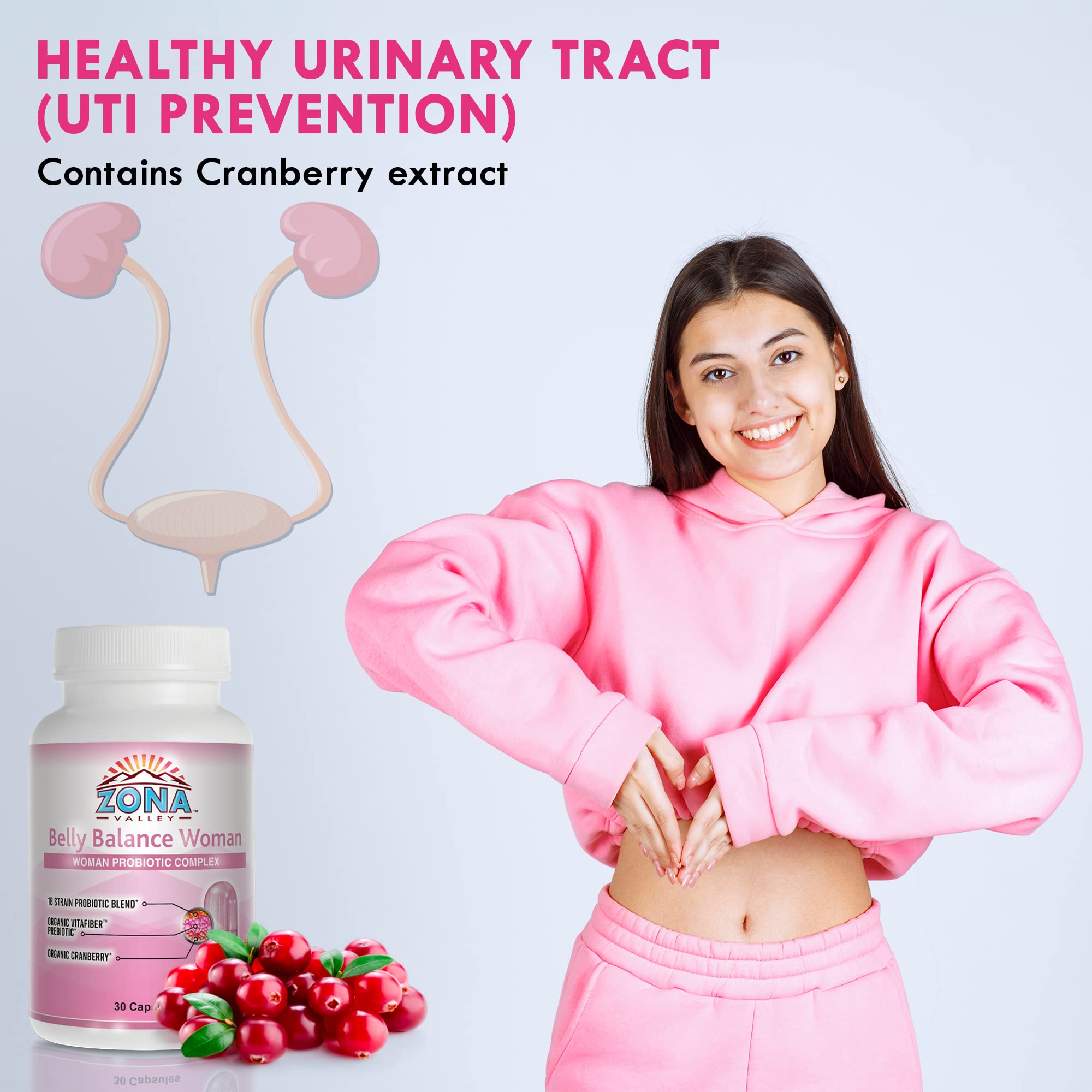 Zona Valley Belly Balance Woman 30 Capsules - Prebiotic and Microencapsulated probiotic Zona Valley buy australia supplements