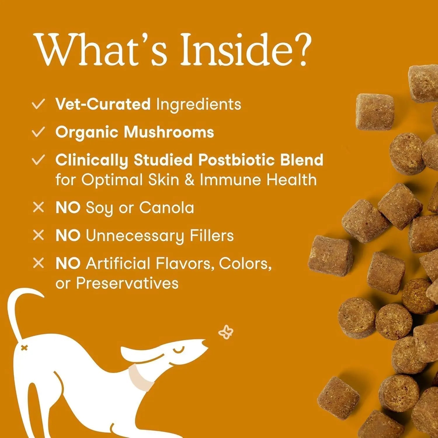 Fera Pets Dog Allergy and Immune Support with Organic Mushrooms, Postbiotics & Colostrum - Promotes Skin & Gut Health - Soothes Seasonal Allergy Symptoms - 30 Soft Chews Fera Pets buy australia supplements