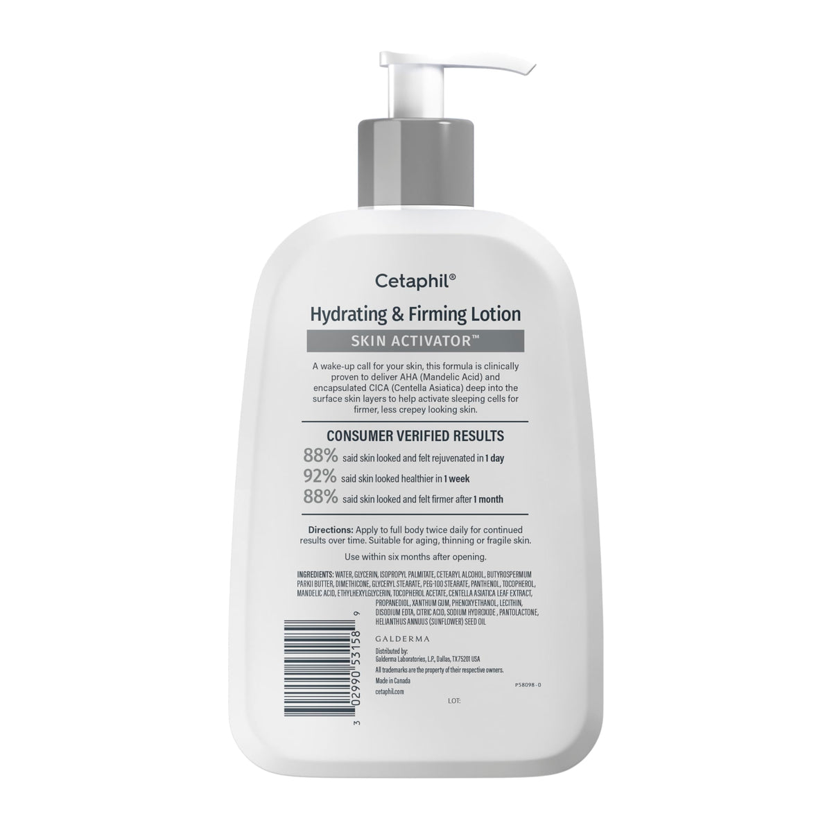 Cetaphil Skin Activator Firming Body Lotion, AHA & CICA, 16oz Cetaphil