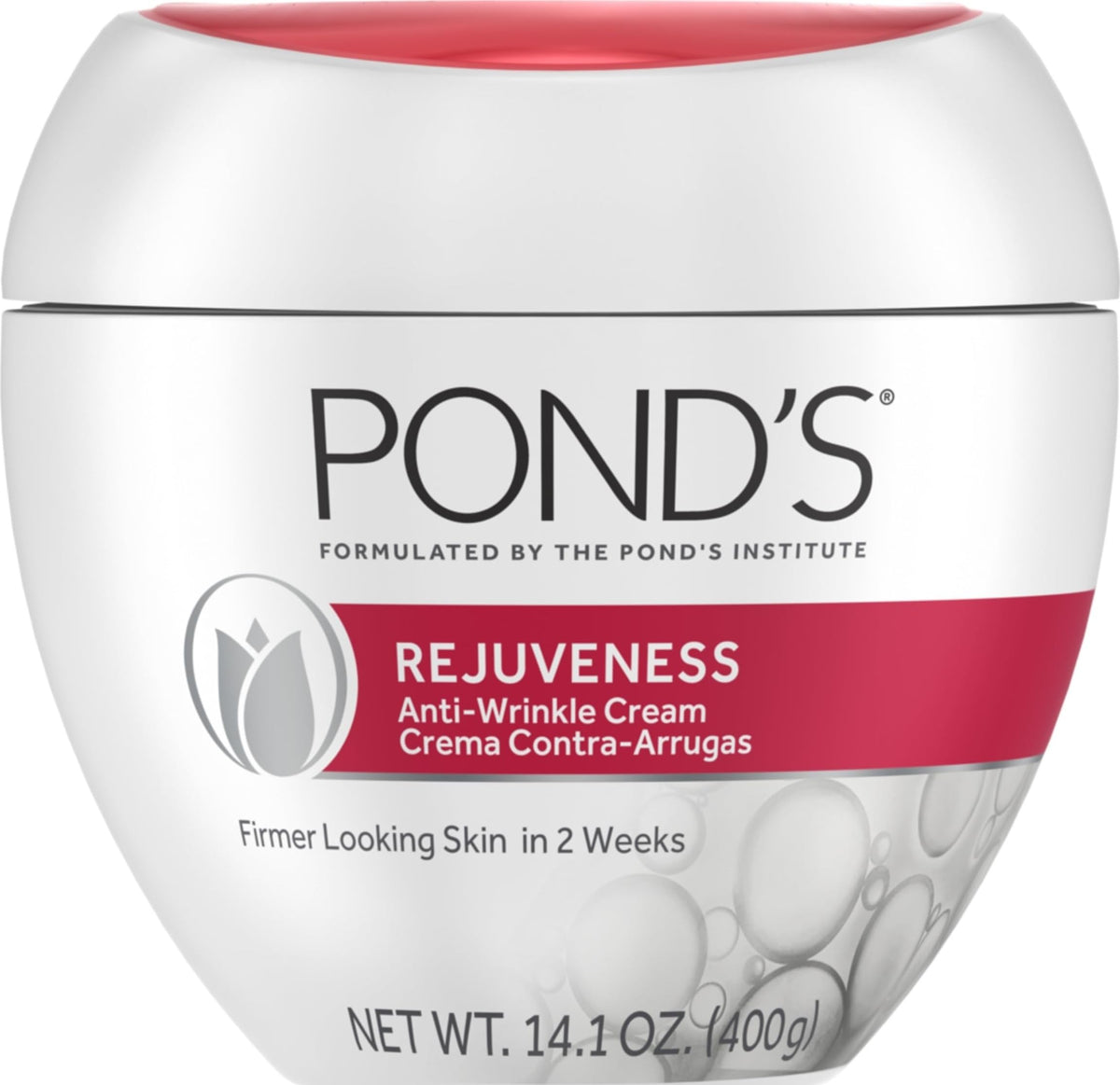 POND’S Rejuveness Face Cream – Anti-Aging Face Moisturizer with AHA’s, Vitamin E & Collagen – Daily Wrinkle Cream for Women – Hydrating Collagen Face Cream – Dermatologist Tested, 14.1 oz POND'S