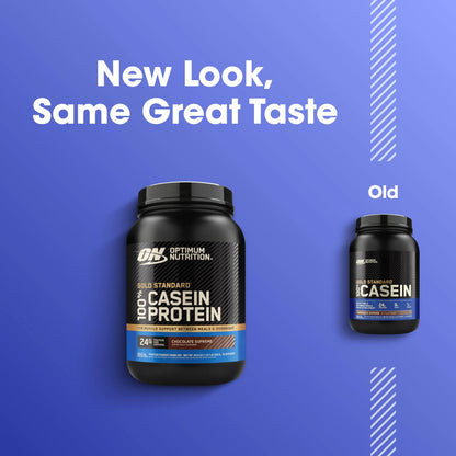 Optimum Nutrition Gold Standard 100% Micellar Casein Protein Powder, Slow Digesting, Helps Keep You Full, Overnight Muscle Recovery, Chocolate Supreme, 2 Pound (Packaging May Vary) Optimum Nutrition
