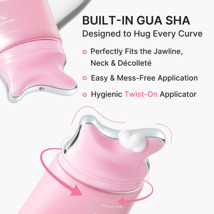medicube PDRN Collagen Gua Sha Neck Wrinkle Cream - Firming, Contour Care medicube