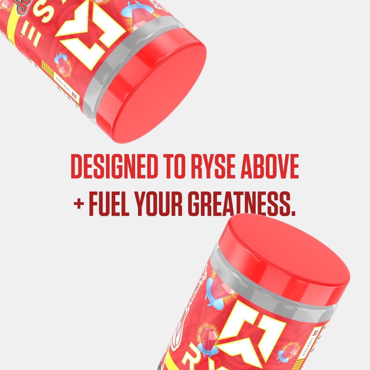 RYSE Loaded Pre Workout Powder - Strawberry Squeeze - Daily Pre-Workout for Men & Women with 390mg Caffeine, Beta Alanine, and Citrulline for Pump, Focus, and Energy - 30 Servings