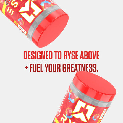 RYSE Loaded Pre Workout Powder - Strawberry Squeeze - Daily Pre-Workout for Men & Women with 390mg Caffeine, Beta Alanine, and Citrulline for Pump, Focus, and Energy - 30 Servings