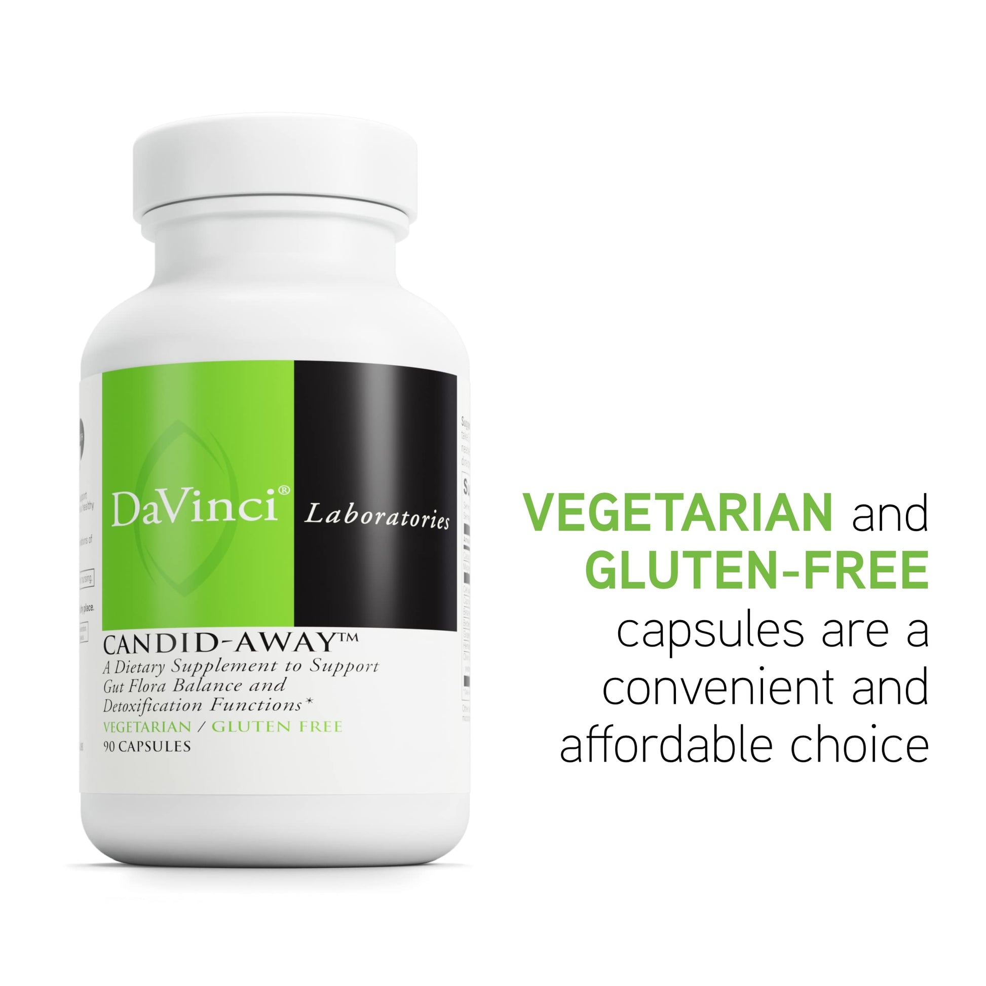 DAVINCI Labs Candid-Away - Digestive Gut Health Support, Immune System Support with Digestive Enzymes, Calcium, Magnesium & More* - 90 Vegetarian Capsules (30 Servings) DAVINCI buy australia supplements