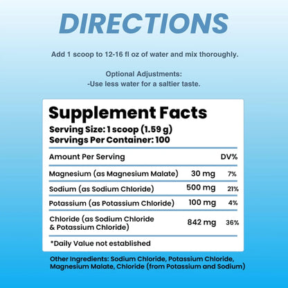 The Good Intentions Club Fasting Electrolytes - Unflavored Electrolyte Powder - 100 Servings - Fasting Salts - Fasting Supplement - Electrolytes for Fasting The Good Intentions Club