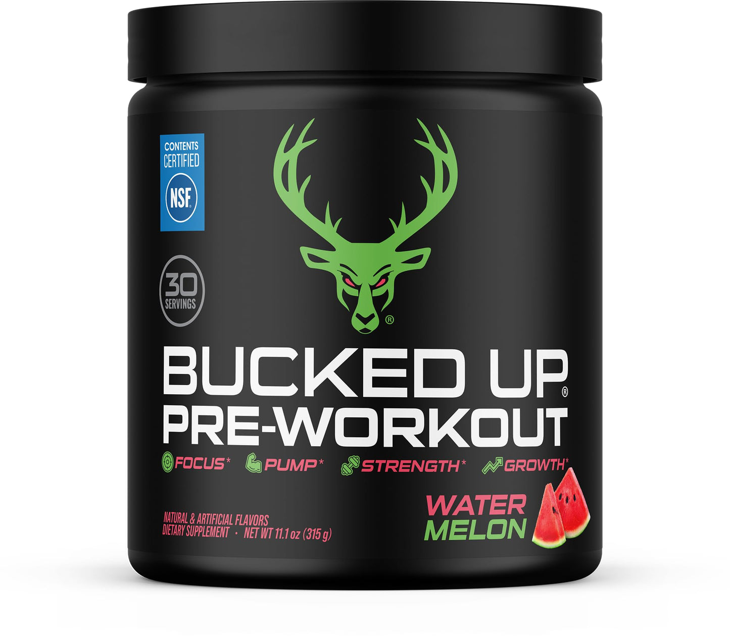 Bucked Up Pre Workout - Best Tasting - 6 Grams Citrulline, 2 Grams Beta Alanine Non Proprietary Blend, Powder (Strawberry Kiwi)