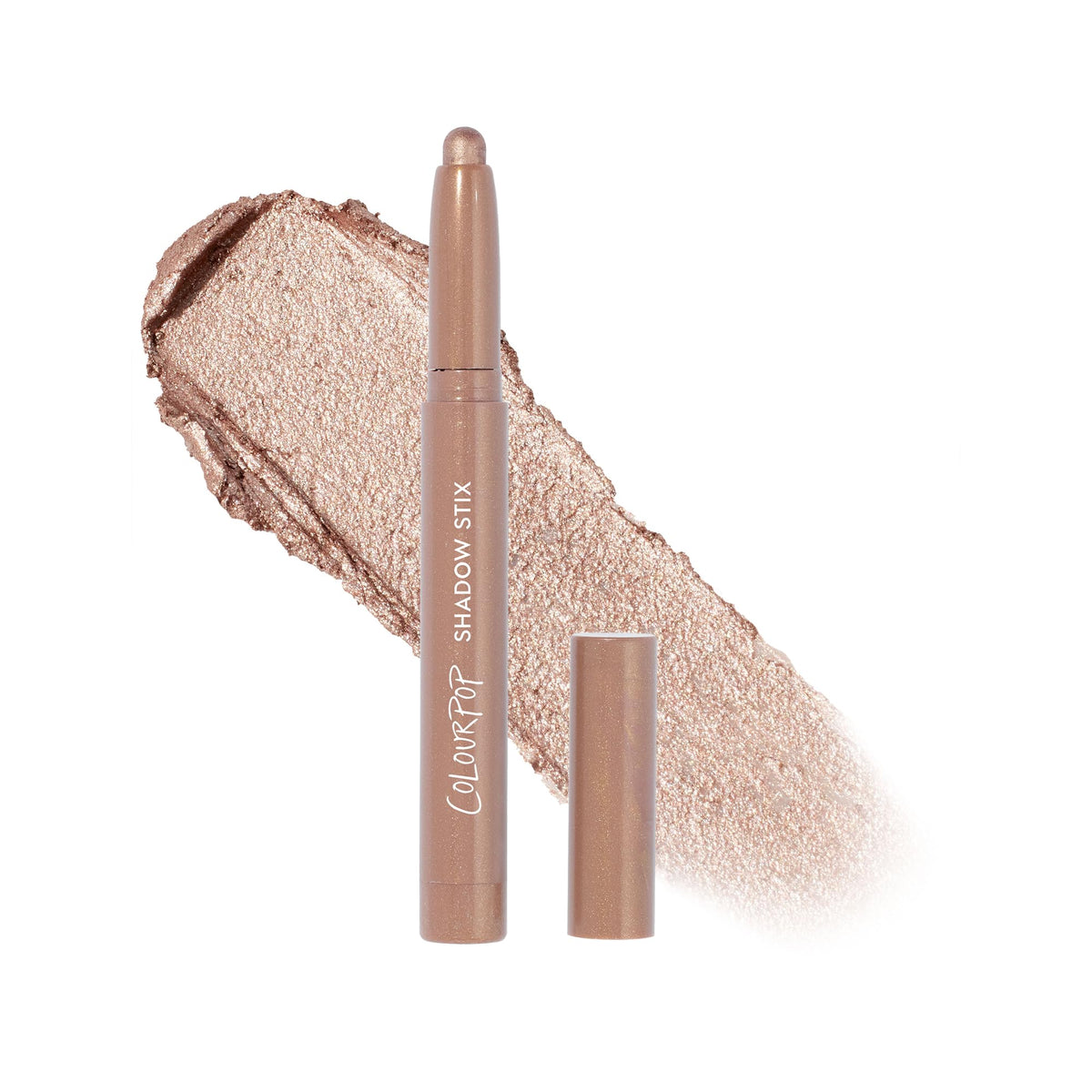 ColourPop Shadow Stix - Cream Eyeshadow Stick with Long-Lasting Color - Multi-Use Cream Makeup with a Built-In Sharpener & Precise Tip for Easy Application - Socialite (0.05 oz) ColourPop