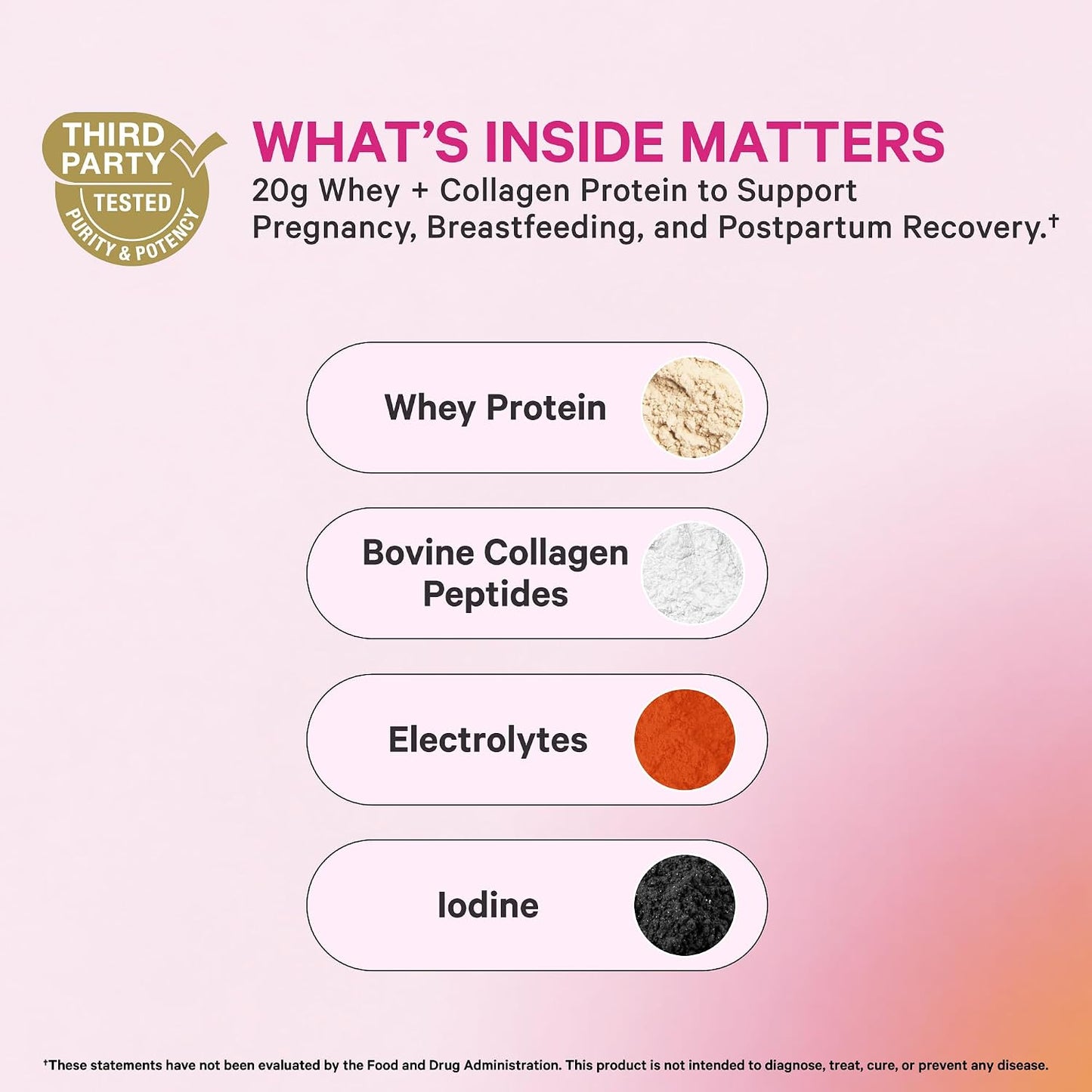 Pink Stork Pregnancy & Postpartum Protein Powder, 20g, Chocolate, 15 Scoops | Protein Powder for Women, 20g Whey & Collagen, Prenatal & Breastfeeding Nutrition, Energy, Recovery & Hydration Support