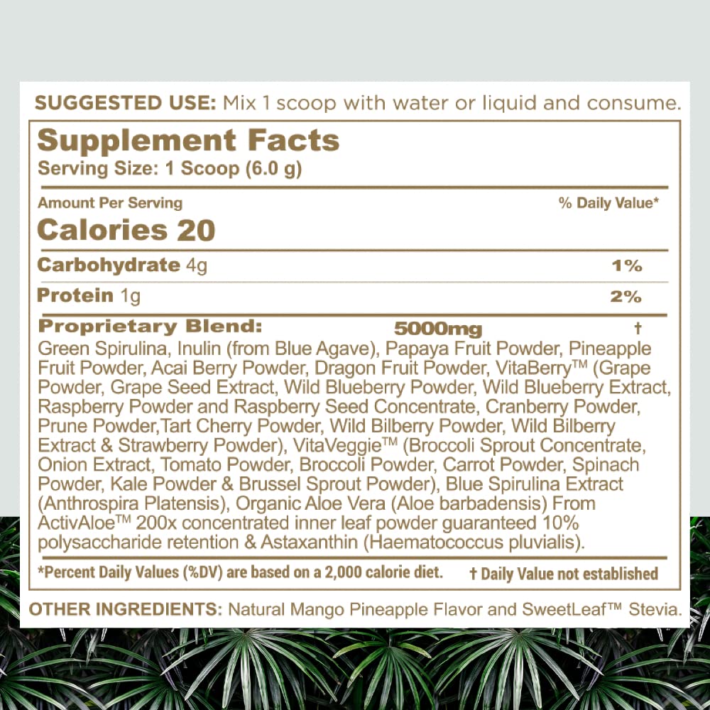 nbpure Earthy Andy Superfood Paradise, Mango Pineapple, 30 Servings nbpure buy australia supplements