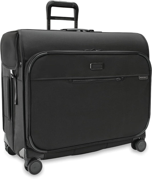 Briggs & Riley Deluxe Wardrobe Spinner - Checked Luggage for Travel, Suitcases with Wheels, Softside Rolling Bag for Men & Women, Built in Hook for Clothes - Baseline Collection, Black Gsupps Australia