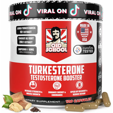 Old School Labs  Supplement for Men – Max Potency Tongkat Ali with BioPerine® for Max Absorption, Supports Muscle, Strength, Recovery, Drive & Stamina – Turkesterone, 120 Capsules Old School Labs buy australia supplements