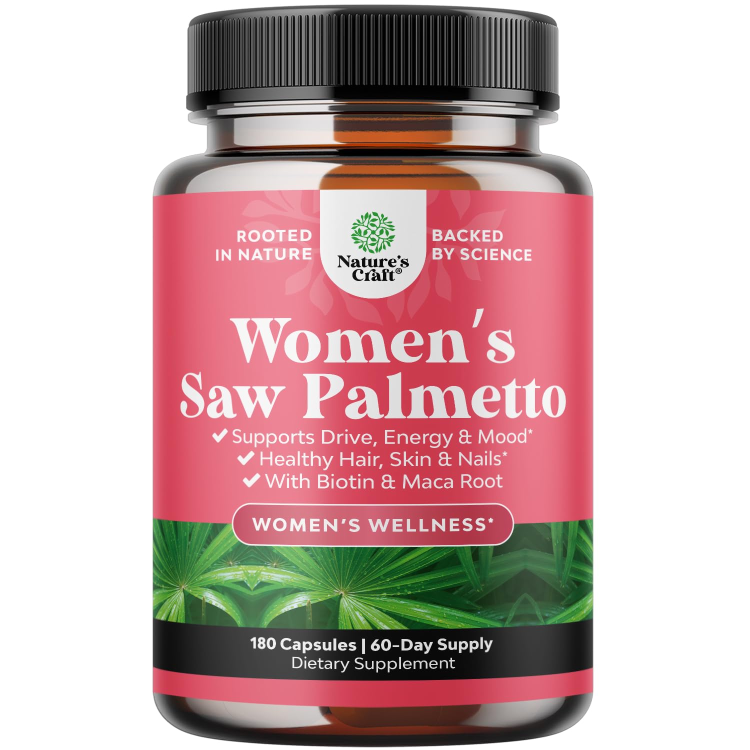 Saw Palmetto for Women 500mg - DHT Blocker for Women 30-Day Supply - Hair Vitamins for Hair Loss Supplement - Saw Palmetto Extract Capsules with Maca Root & Biotin - 90 Count Gsupps Australia