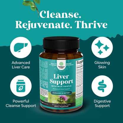 Best Liver Supplements with Milk Thistle - Artichoke - Dandelion Root Support Healthy Liver Function for Men and Women Natural Detox Cleanse Capsules Boost Immune System Relief - Natures Craft | Herbal Detox Support with Ginger, Beetroot & Artichoke - Ber Gsupps Australia