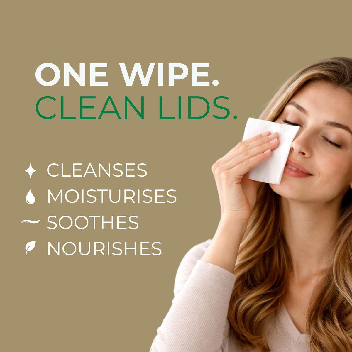 NOVEHA 60PCs Tea Tree & Coconut Oil Eyelid & Lash Wipes - For Demodex, Blepharitis & Itchy Eyes, Individually Wrapped Eyelash Wipes With Aloe Vera, Natural Makeup Remover & Daily Eye Cleanser NOVEHA